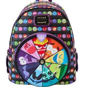 Loungefly Pixar Inside Out 2 Core Memories Spinning Wheel Mini Backpack